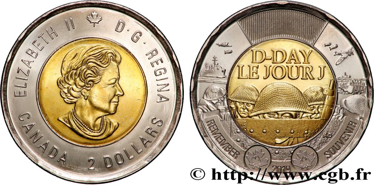 CANADA 2 Dollars Le Jour J 2019 Winnipeg MS 