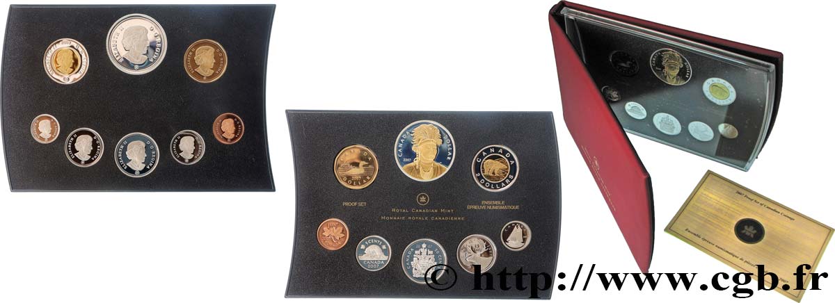 CANADA Série Proof 8 monnaies 2007  FDC 