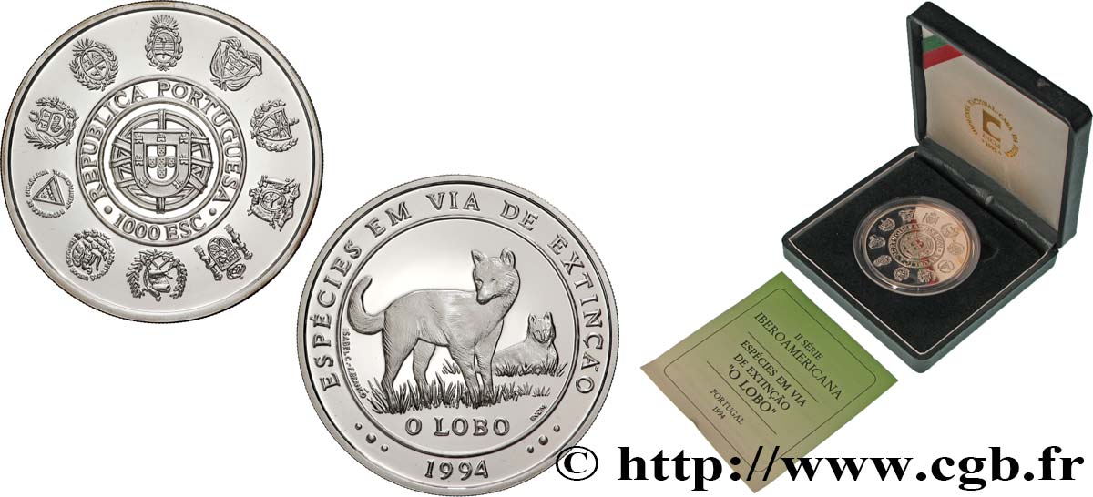 PORTUGAL 1000 Escudos Le Loup 1994  FDC 