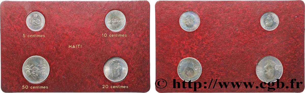 HAÏTI Lot 5,10, 20 et 50 centimes Journée mondiale de l’alimentation 1981  SPL 