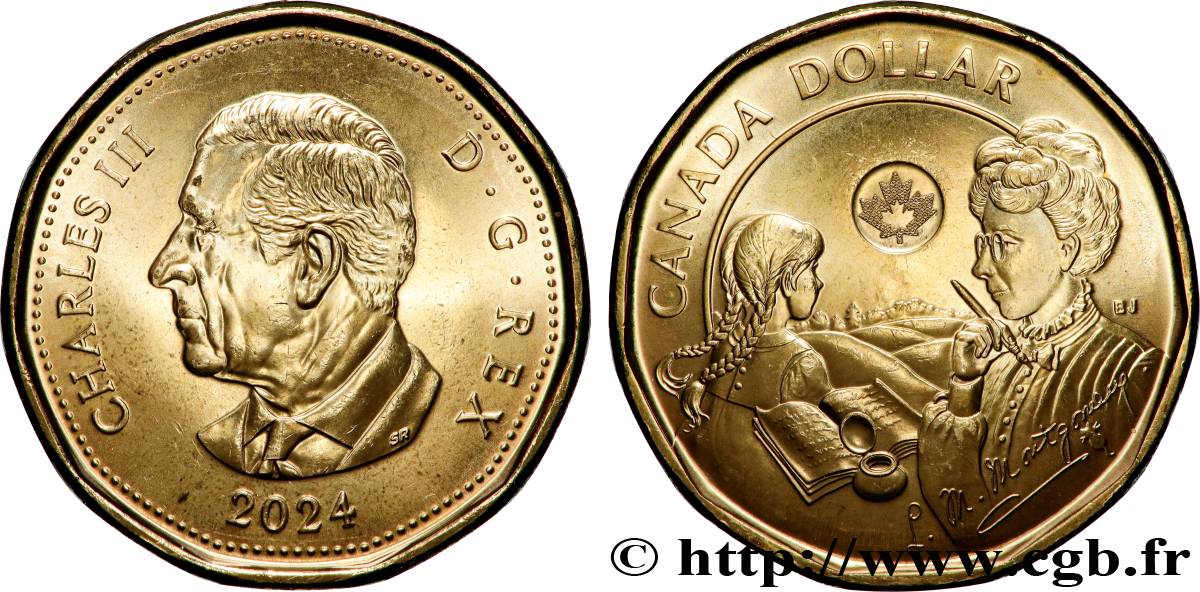 CANADA 1 Dollar 150ᵉ anniversaire de naissance de Lucy Maud Montgomery 2024 Winnipeg MS 
