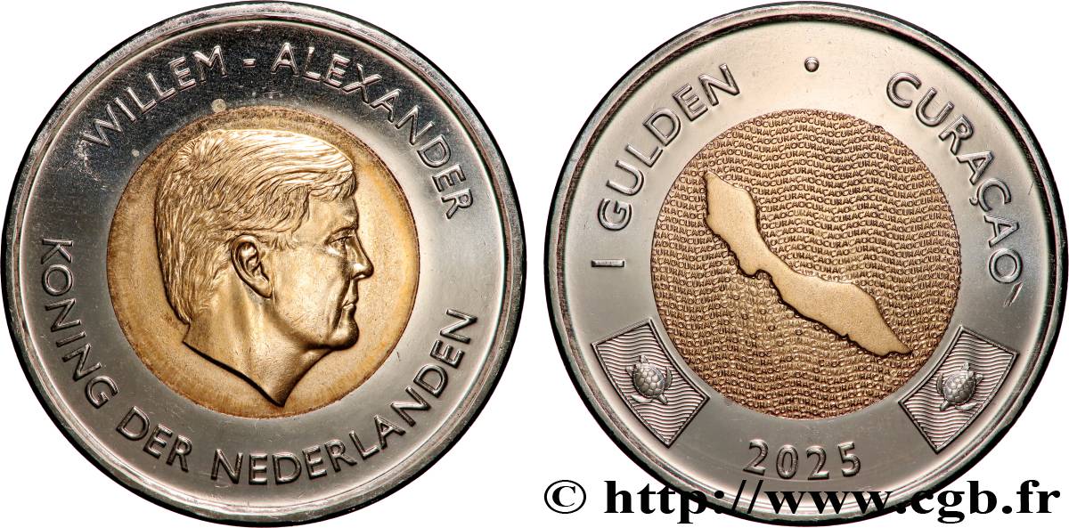CURACAO 1 Gulden Willem-Alexander 2025 Ottawa SPL 