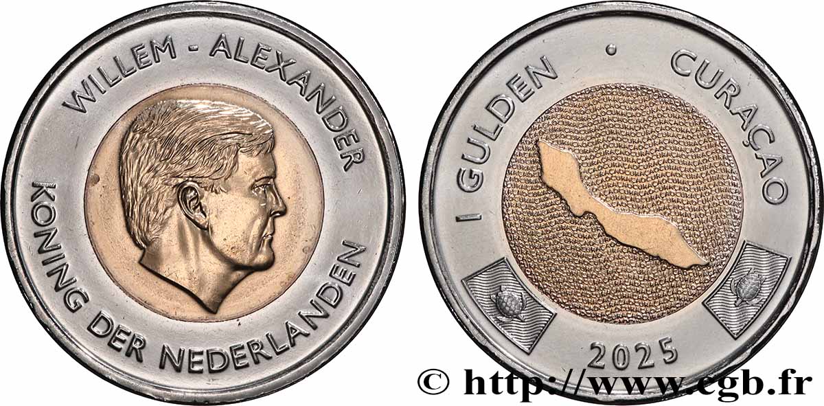 CURACAO 1 Gulden Willem-Alexander 2025 Ottawa SPL 