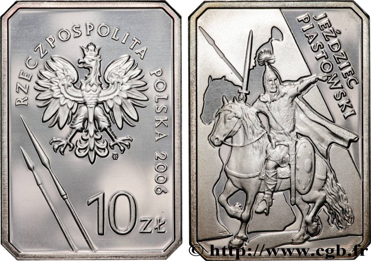 POLOGNE 10 Zlotych Jeździec Piastowski 2006  SPL 