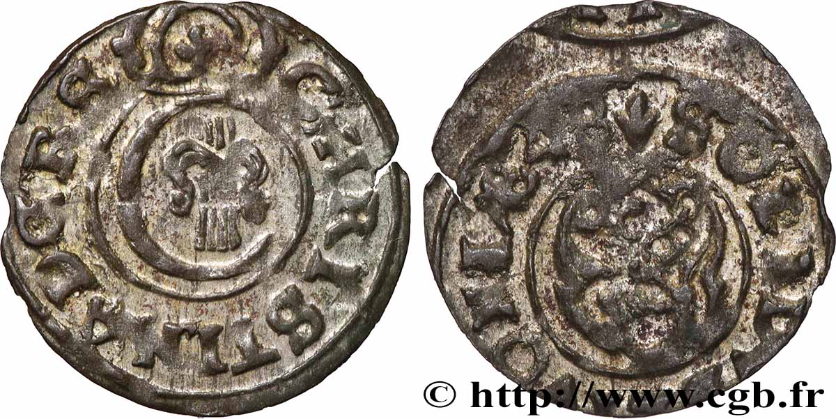 LIVONIE SUÉDOISE 1 Solidus (Schilling) au nom de Christine de Suède 1643 Riga TTB 