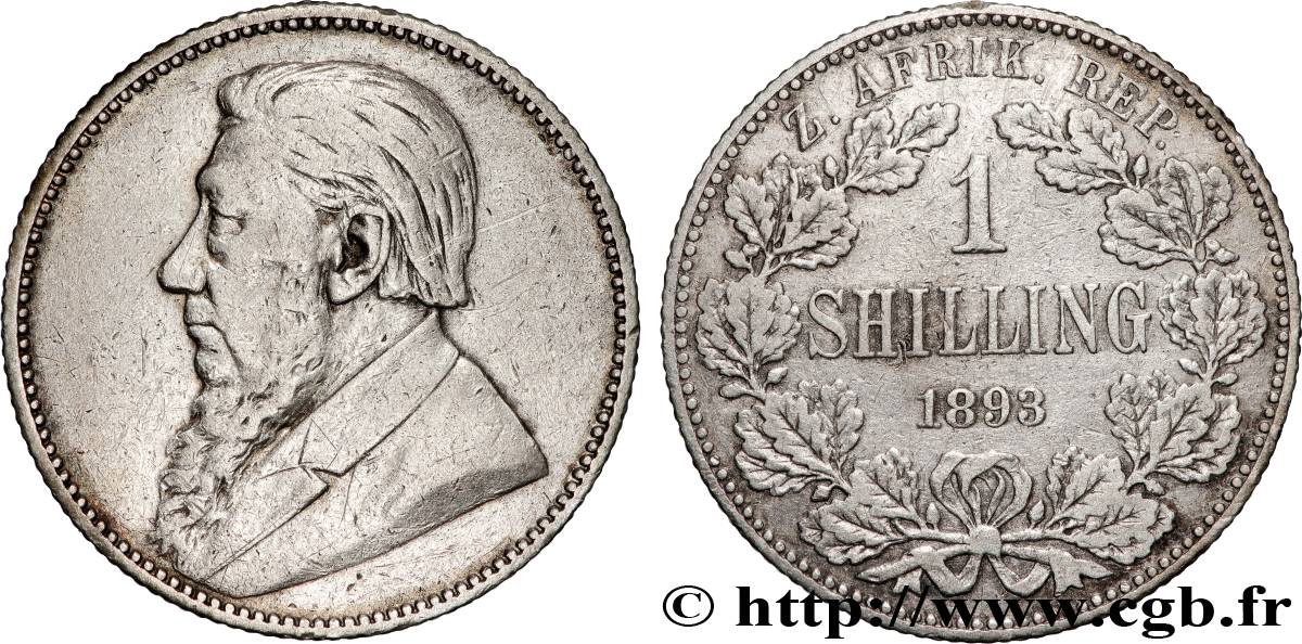 SUDAFRICA 1 Shilling Kruger 1893  BB 