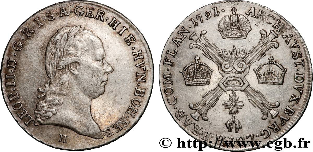 PAYS-BAS AUTRICHIENS - DUCHÉ DE BRABANT - JOSEPH II 1/4 Kronenthaler  1788 Günzburg fVZ 