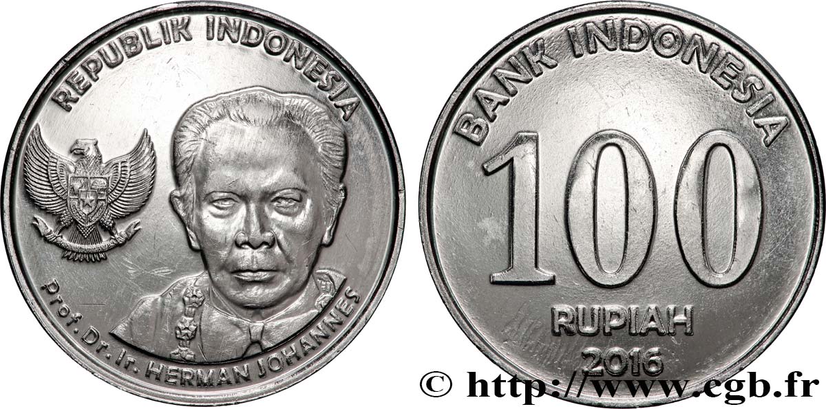 INDONESIA 100 Rupiah I Gusti Ketut Pudj 2016 Perum Peruri MS 