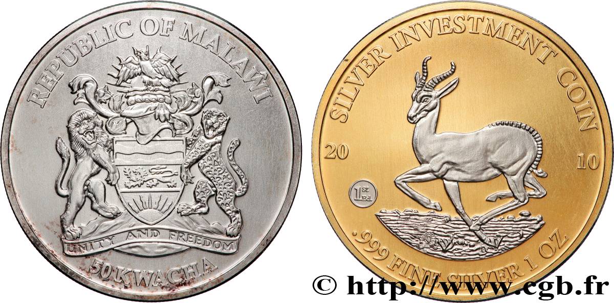 MALAWI 1 Oz - 50 Kwacha 2010  SPL 