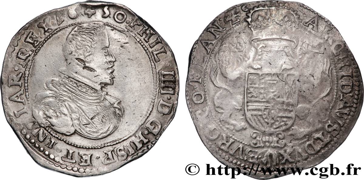 PAYS-BAS ESPAGNOLS - COMTÉ DE FLANDRE - PHILIPPE IV Ducaton, 2e type 1657 Bruges XF 