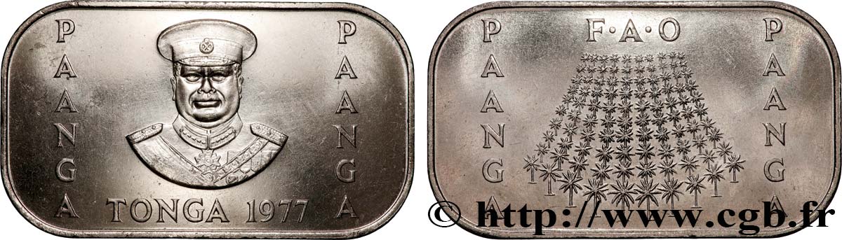 TONGA 1 Pa’anga roi Taufa’ahau Tupou IV - FAO 1977 Camberra SUP 