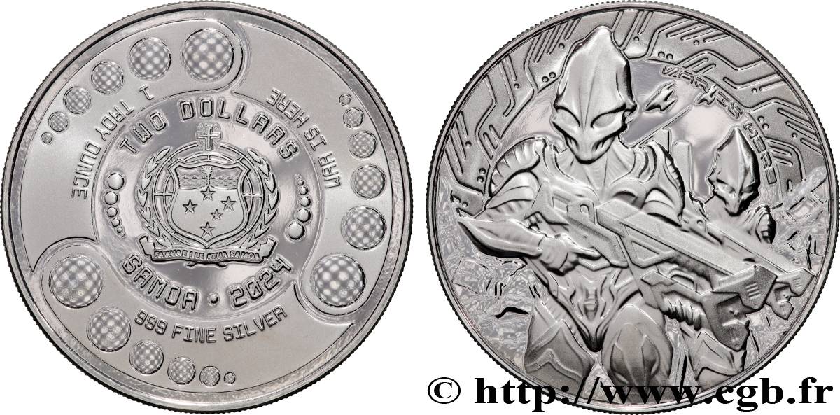 ARGENT D INVESTISSEMENT 1 Oz - 2 Dollars Proof Alien 2024  FDC 