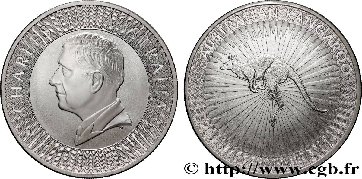 ARGENT D INVESTISSEMENT 1 Oz - 1 Dollar Kangourou 2025  FDC 