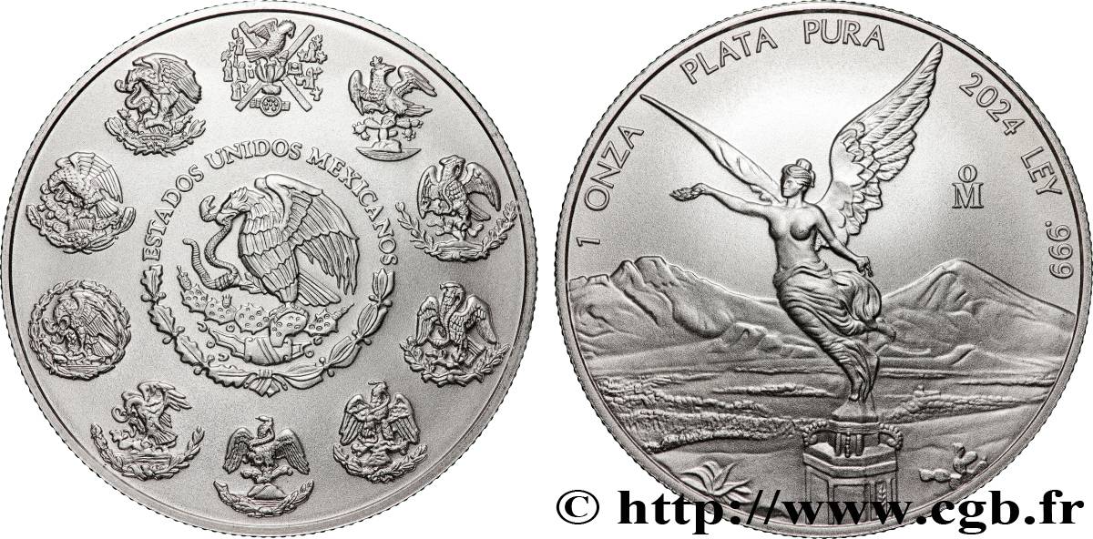 ARGENT D INVESTISSEMENT 1 Oz - 1 Once aigle / Victoire ailée 2024  FDC 