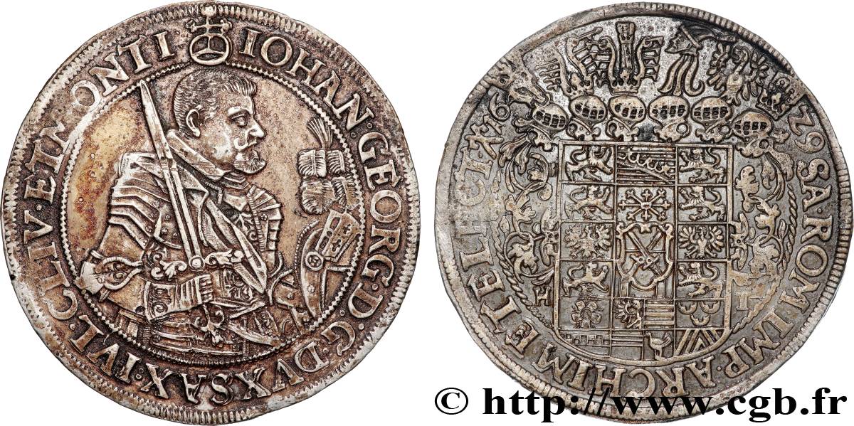 GERMANY - SAXONY - JEAN-GEORGES I Thaler 1629 Dresde MBC+ 