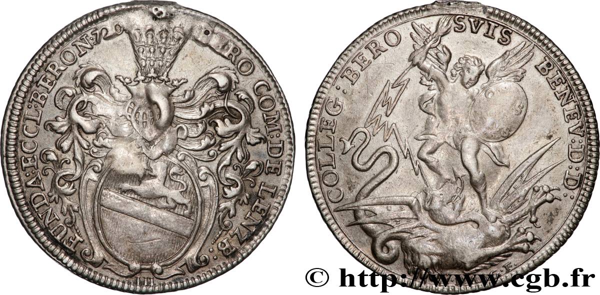 SCHWEIZ - KANTON LUZERN 1/4 de Thaler Abbaye de Beromünster 1720 Lucerne SS 