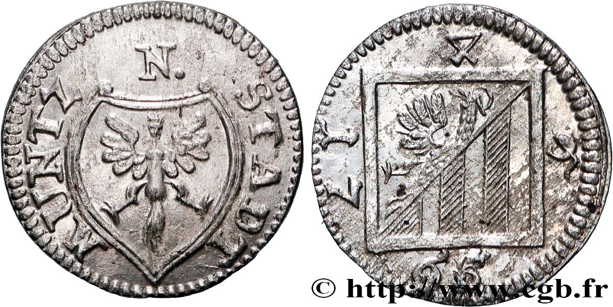 ALLEMAGNE - VILLE LIBRE DE NUREMBERG 4 Pfennig  1766  VZ 