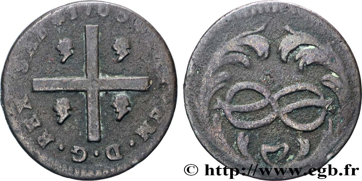 ITALY - KINGDOM OF SARDINIA - CHARLES EMMANUEL III 1 Cagliaresi 1763 Turin VF 