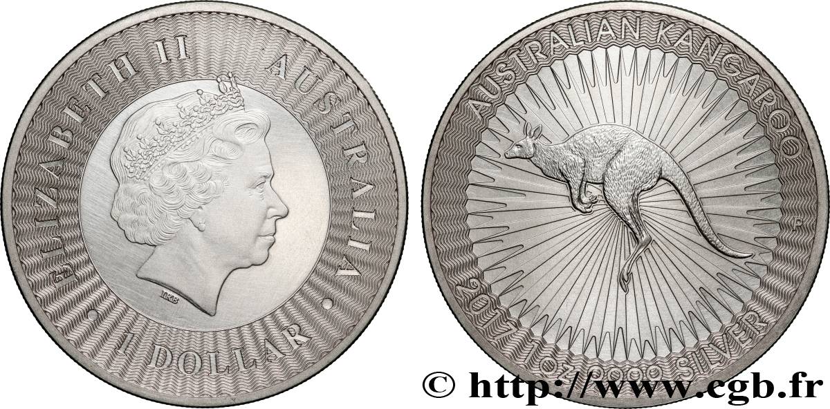 PLATA INVERSIÓN 1 Oz - 1 Dollar Kangourou 2017  SC 