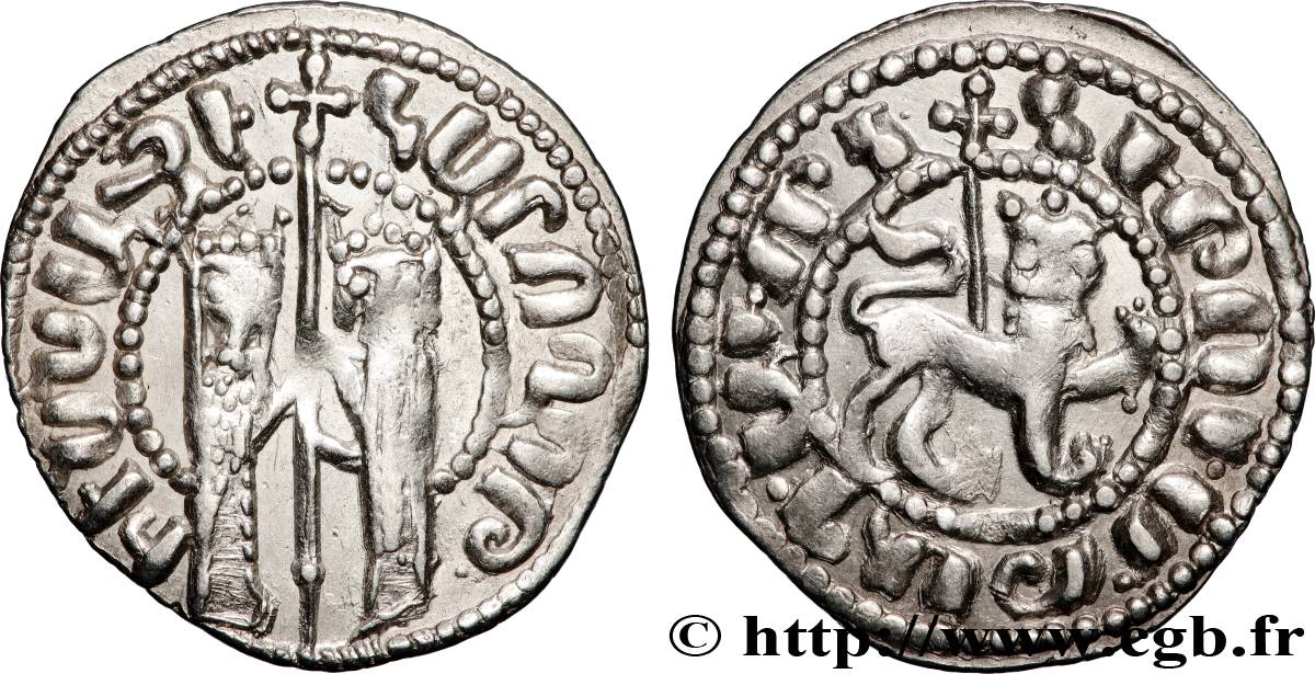 CILICIE - ROYAUME D ARMÉNIE - HÉTHOUM et ISABELLE Tram c. 1250 Atelier indéterminé TTB 