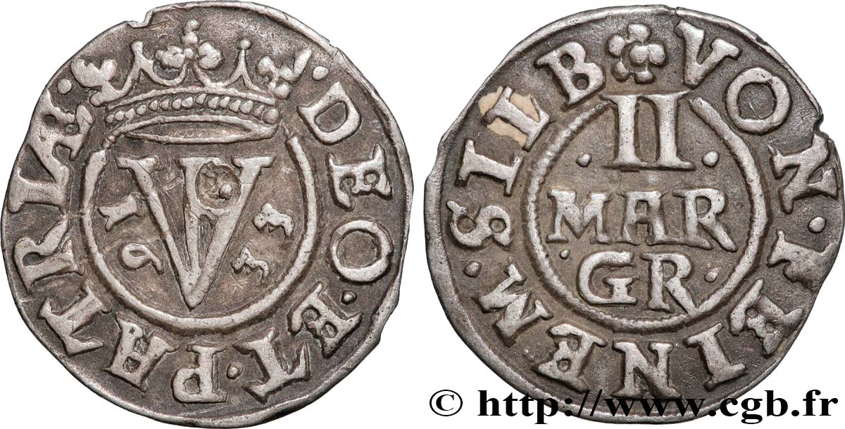 GERMANIA - BRUNSWICK-WOLFENBUTTEL 2 Mariengroschen Friedrich Ulrich 1633  BB 