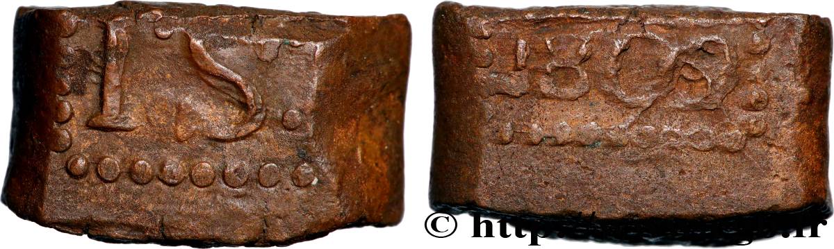 INDES NEERLANDAISES 1 Stuiver République Batave 1809  TTB 
