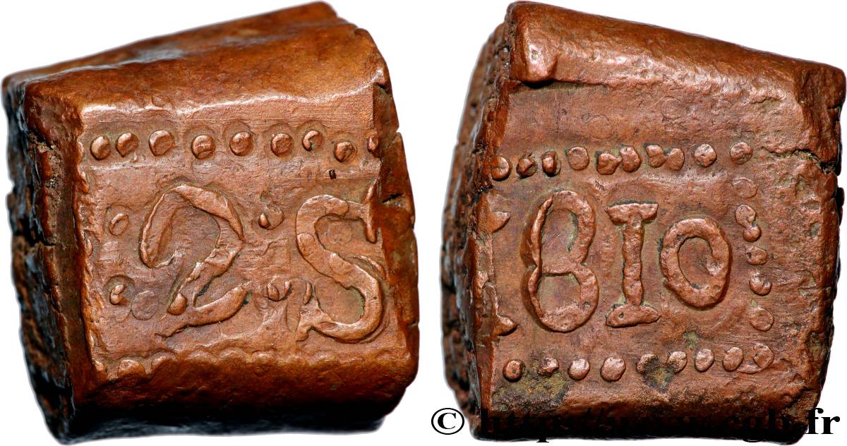 INDES NEERLANDAISES 2 Stuivers République Batave 1810  TTB 