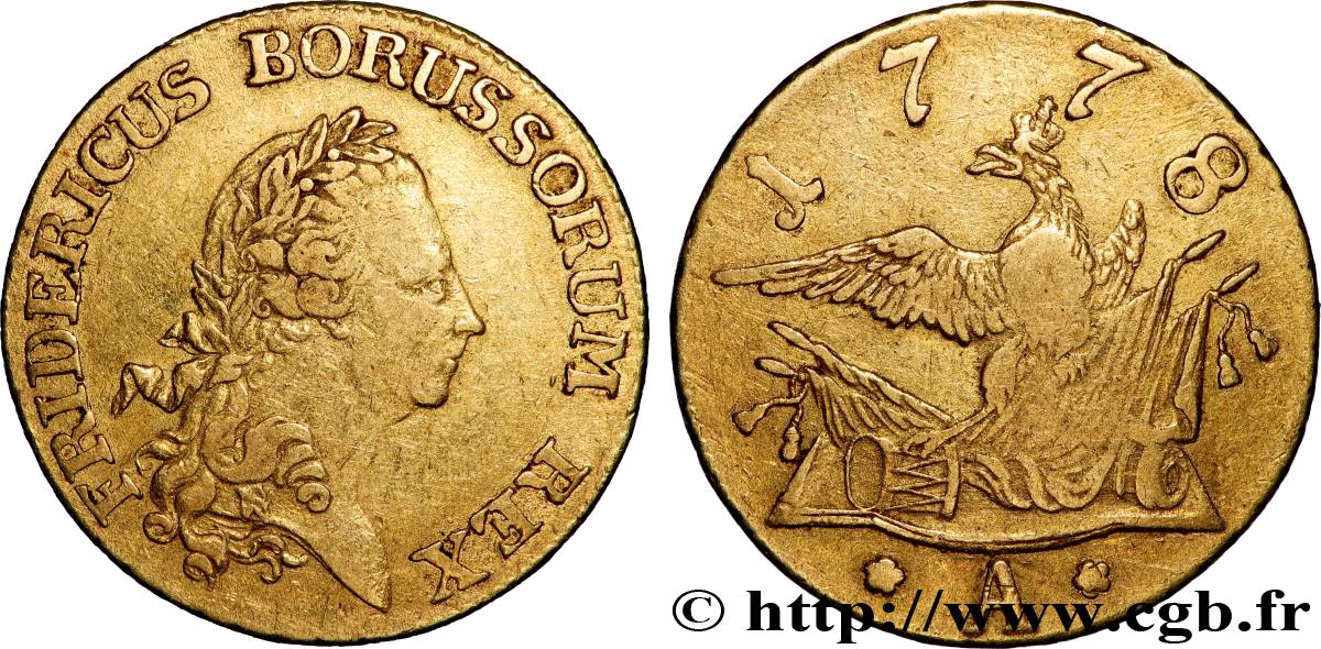 ALLEMAGNE - ROYAUME DE PRUSSE - FRÉDÉRIC II LE GRAND Frédéric d or 1778 Berlin TTB 