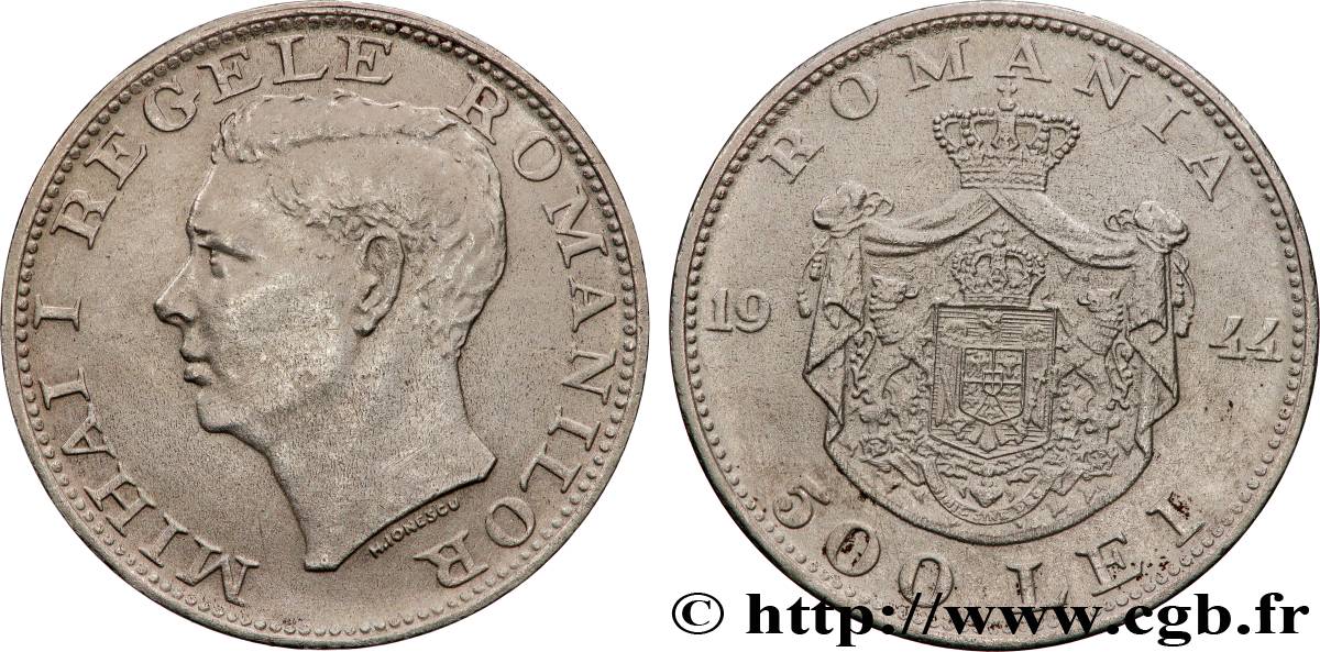 ROMANIA 500 Lei Michel Ier 1944  AU 