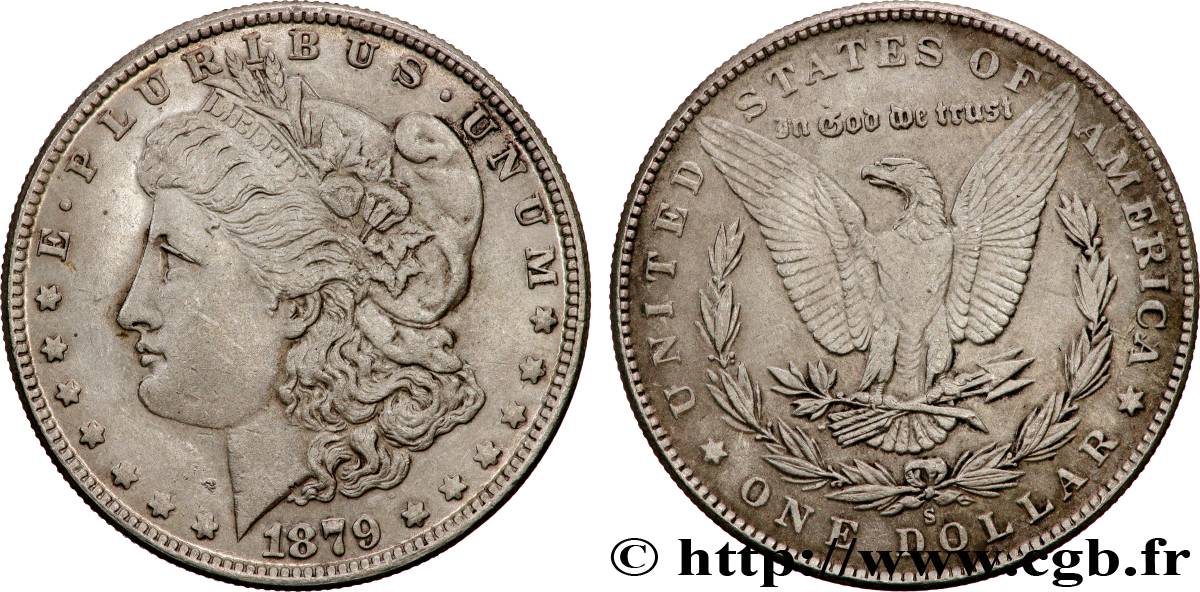 UNITED STATES OF AMERICA 1 Dollar Morgan 1879 San Francisco XF 
