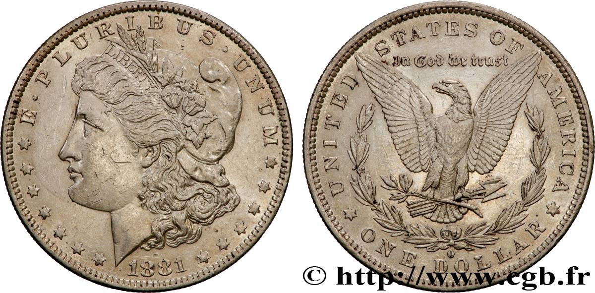 UNITED STATES OF AMERICA 1 Dollar Morgan 1881 Nouvelle-Orléans AU 