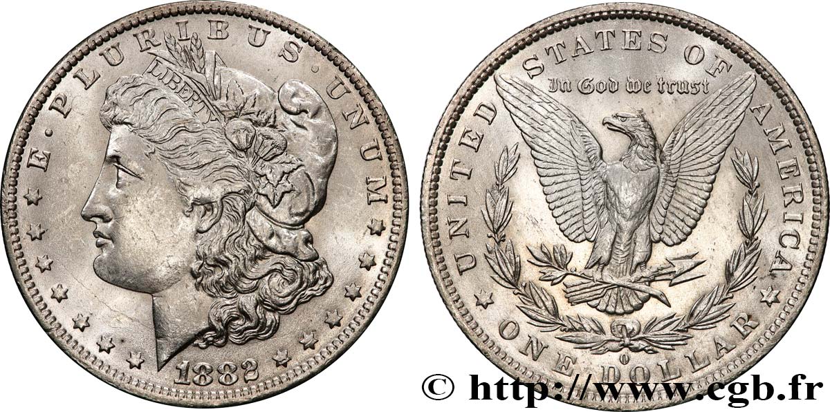 ÉTATS-UNIS D AMÉRIQUE 1 Dollar Morgan 1882 Nouvelle-Orléans SUP 