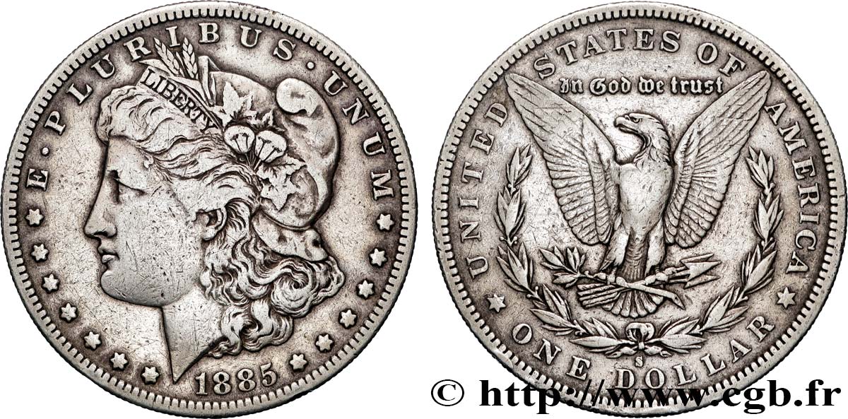 STATI UNITI D AMERICA 1 Dollar Morgan 1885 San Francisco - S q.BB 