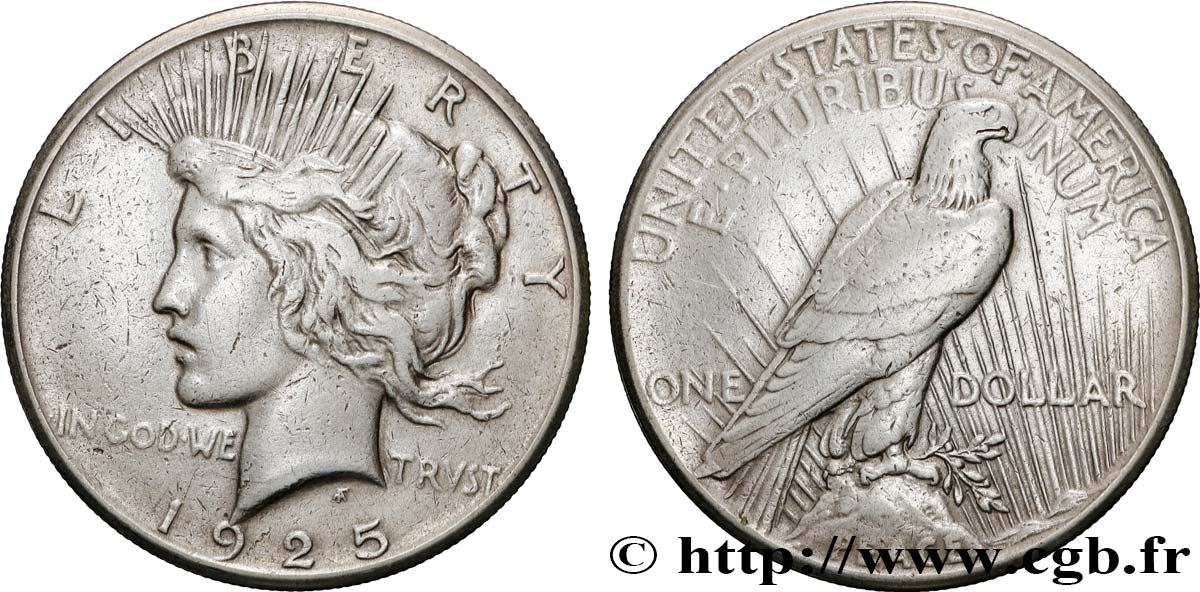 UNITED STATES OF AMERICA 1 Dollar type Peace 1925 Philadelphie XF 