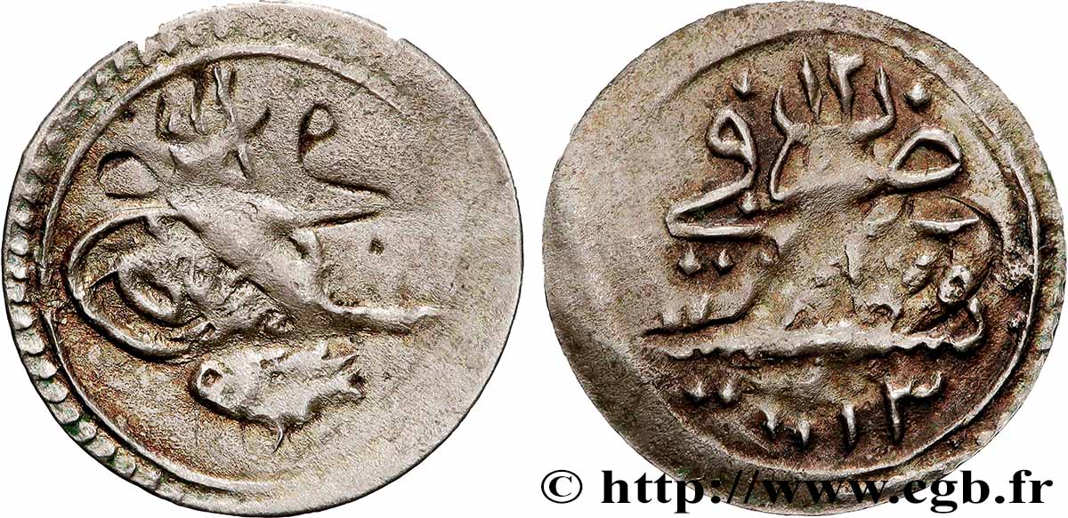 TURQUíA 1 Para Mahmoud II Ah 1223 an 12 (1820) Constantinople BC+ 
