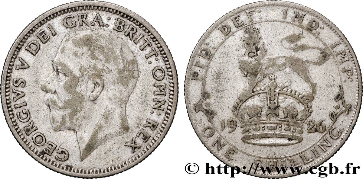 ROYAUME-UNI 1 Shilling Georges V 1926 Londres TB+ 