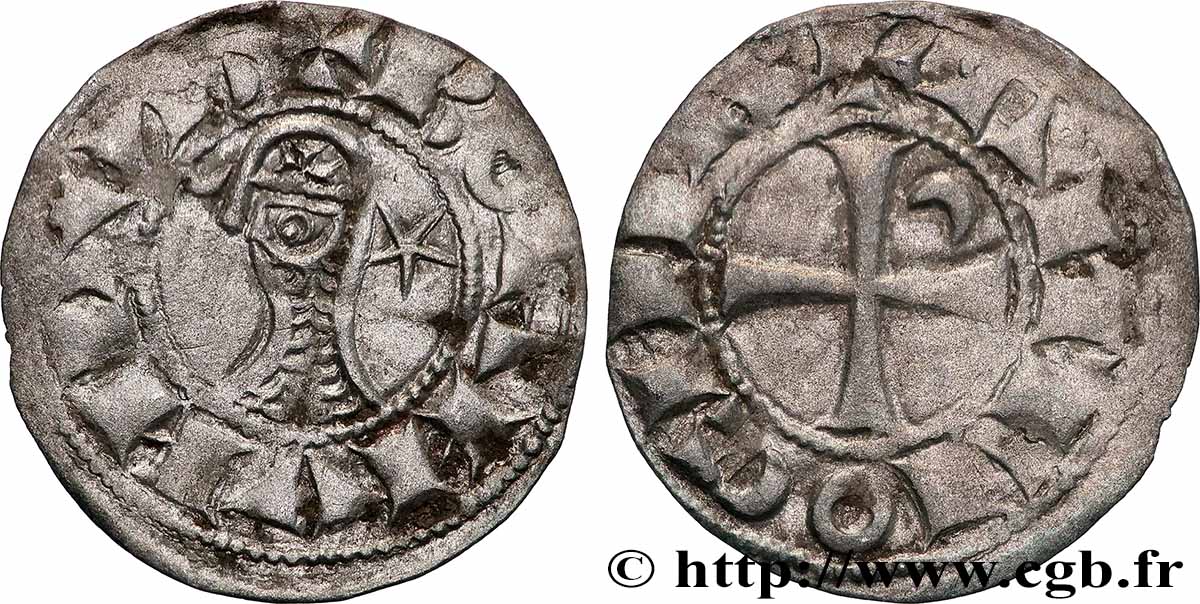 CROISADES - PRINCIPAUTÉ D ANTIOCHE - BOHÉMOND III Denier n.d. Antioche TTB 