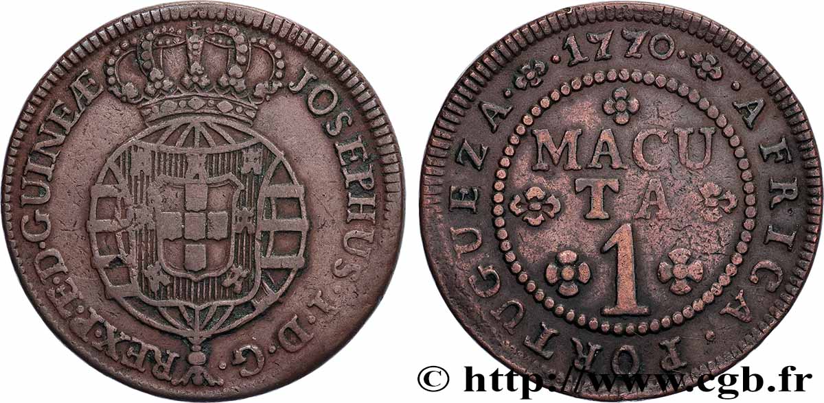 ANGOLA 1 Macuta Joseph  1770  SS 