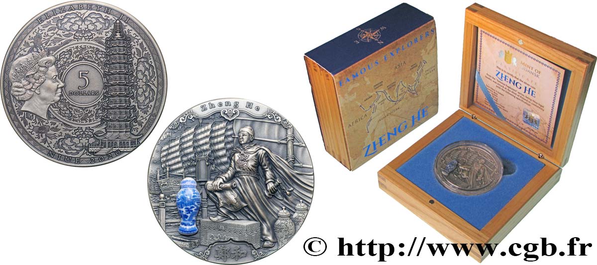 NIUE 5 Dollars Zheng He 2020 Gdansk MS 