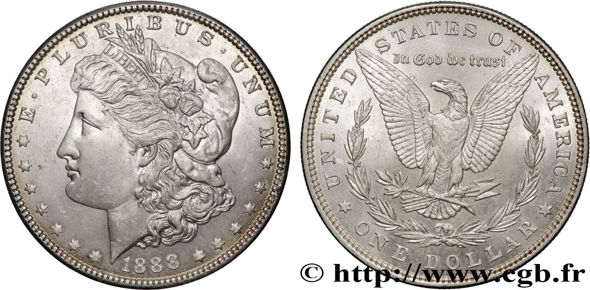 UNITED STATES OF AMERICA 1 Dollar Morgan 1888 Philadelphie AU 