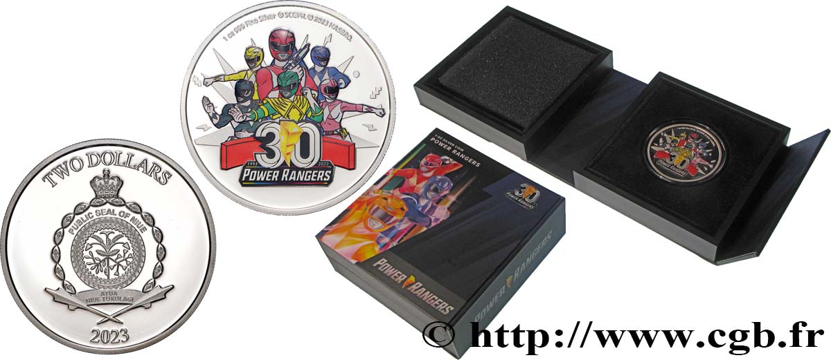 NIUÉ 2 Dollars Proof Power Rangers 2023  FDC 
