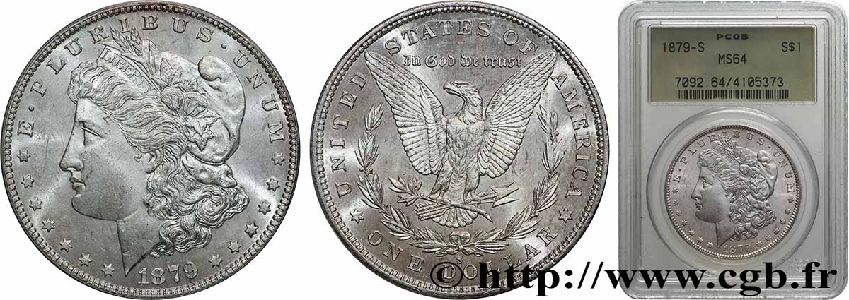 ÉTATS-UNIS D AMÉRIQUE 1 Dollar Morgan 1879 San Francisco MS64 PCGS