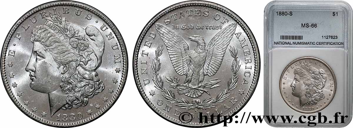 ÉTATS-UNIS D AMÉRIQUE 1 Dollar type Morgan 1880 San Francisco - S FDC66 autre