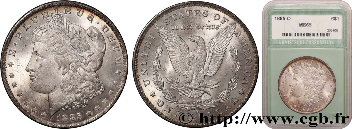 ÉTATS-UNIS D AMÉRIQUE 1 Dollar Morgan 1885 Nouvelle-Orléans FDC65 autre