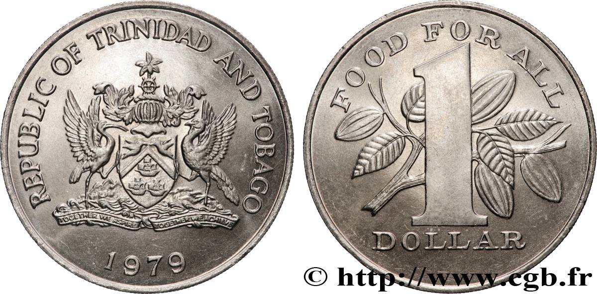 TRINIDAD et TOBAGO 1 Dollar FAO 1979  SPL 