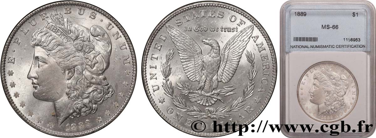 UNITED STATES OF AMERICA 1 Dollar Morgan 1889 Philadelphie MS66 autre