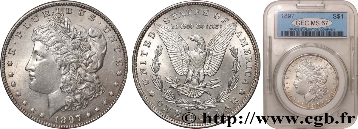 VEREINIGTE STAATEN VON AMERIKA 1 Dollar Morgan 1897 Philadelphie ST67 autre