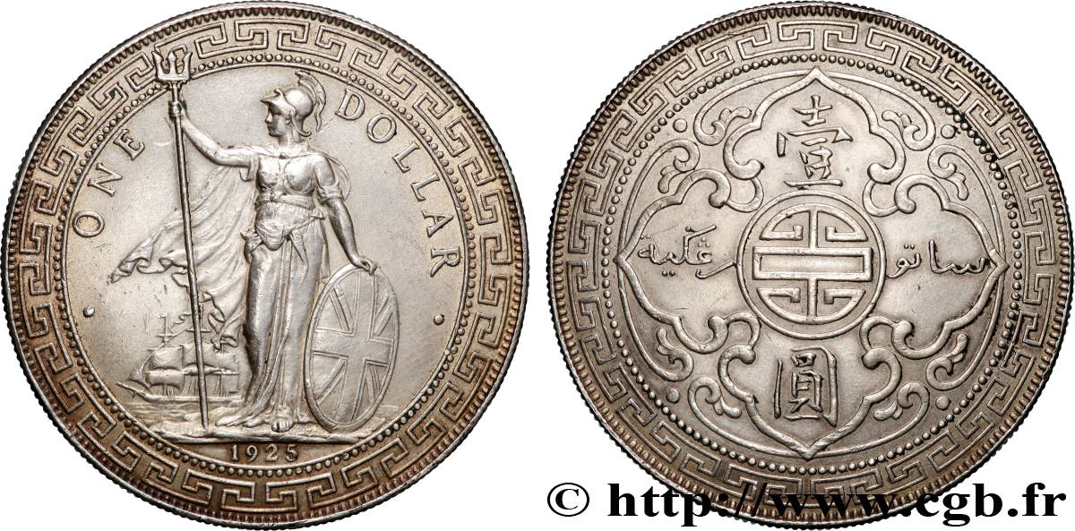 GRANDE-BRETAGNE - GEORGES V Trade dollar 1925 Bombay TTB+ 
