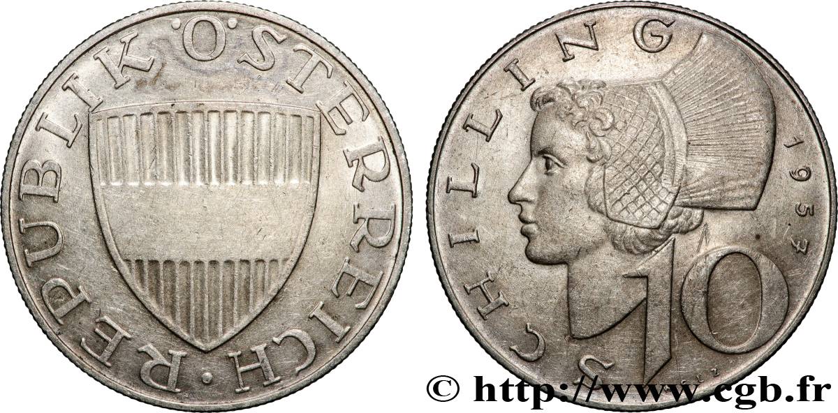 AUTRICHE 10 Schilling 1957 Vienne TTB 