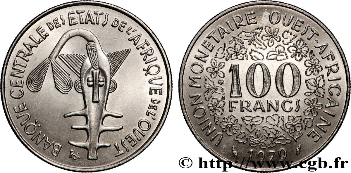 STATI DI L  AFRICA DE L  OVEST 100 Francs BCEAO 1979 Paris MS 